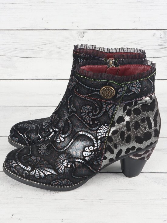 L'artiste Shoes - L'Artiste Dessa Bootie EU 37 / USA 6.5-7 - Black Multi